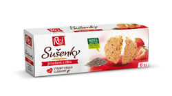 Rej Sušenky jahodové s chia 120 g
